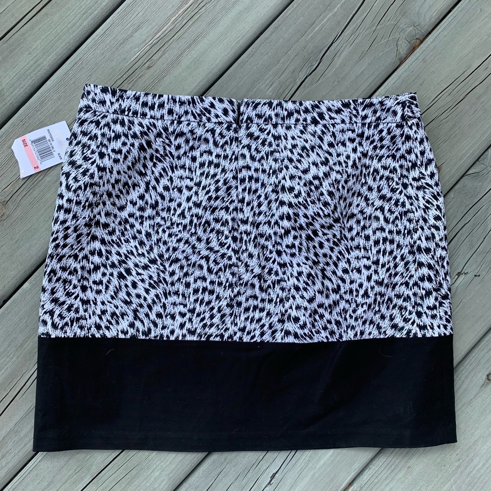 NWT MK Michael Kors Colorblock Print Miniskirt 2 - Picture 8 of 8
